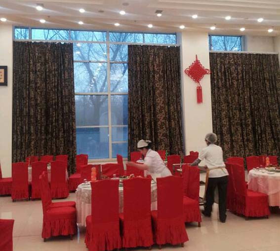 大庆政府招待厅升降开合帘