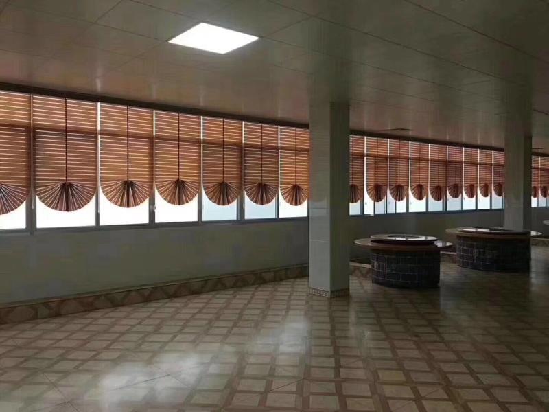 大型会所手动罗马帘